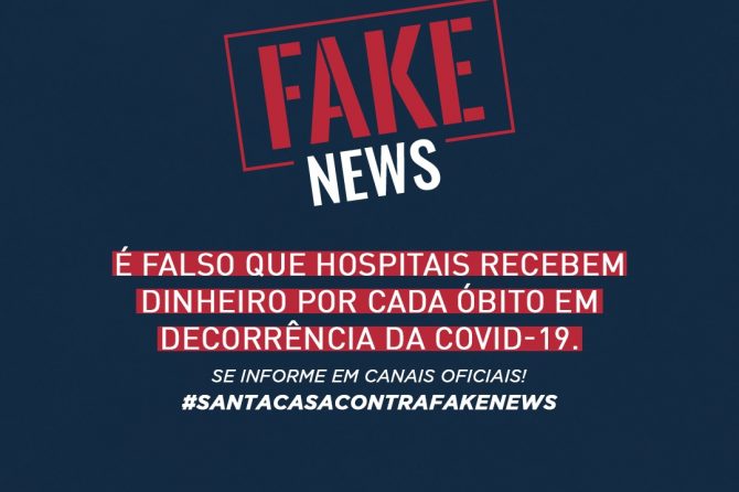 #FAKENEWS – É falso que hospitais recebem dinheiro por cada óbito em decorrência da Covid-19