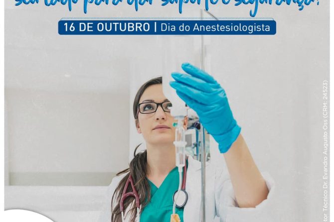 16.10 | Dia Do Anestesiologista