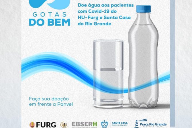 Doe água para os pacientes acometidos pela COVID-19 | #GotasDoBem