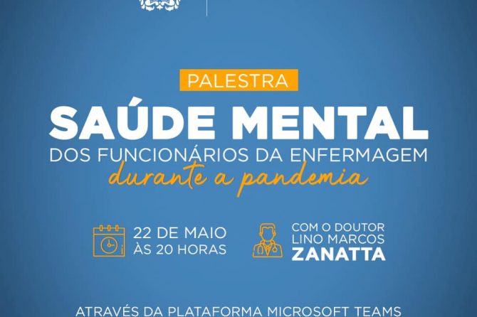 Coordenação de Enfermagem organiza palestra sobre “Saúde Mental dos funcionários da enfermagem durante a pandemia”