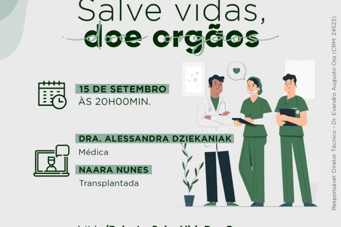 Santa Casa do Rio Grande promove palestra online denominada “Salve Vidas, Doe Órgãos”