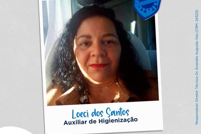 Eu faço parte da linha de frente, eu sou Santa Casa do Rio Grande: Loeci Maria Bjerk dos Santos