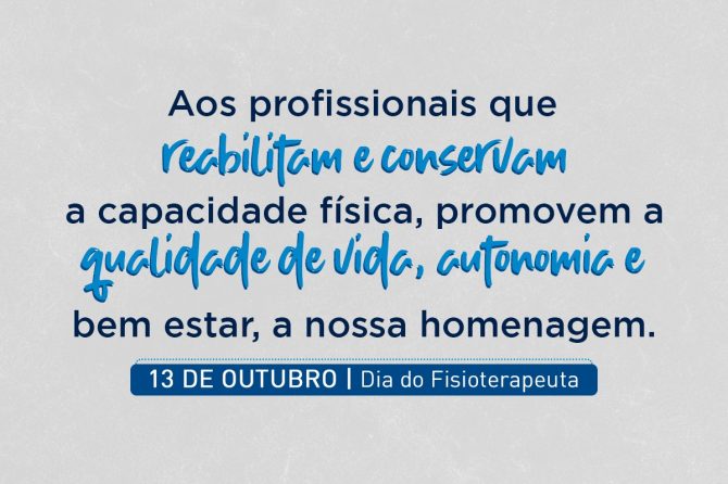 13.10 | Dia do Fisioterapeuta