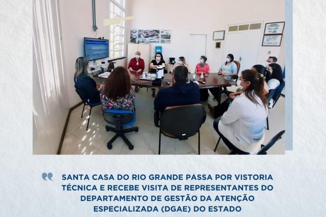 Santa Casa passa por vistoria técnica e recebe visita de representantes do DEGAE do Estado