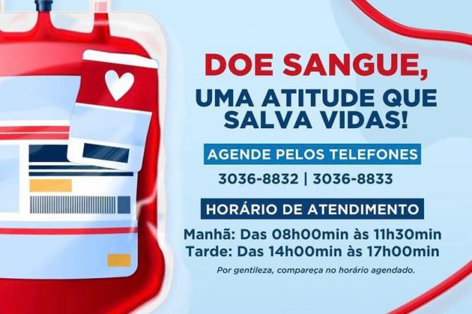 JÁ FEZ SUA DOAÇÃO DE SANGUE?