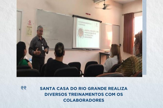 Santa Casa realiza diversos treinamentos com os colaboradores