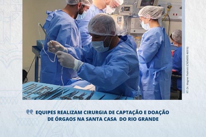 Equipes realizam cirurgia de captação e doação de órgãos