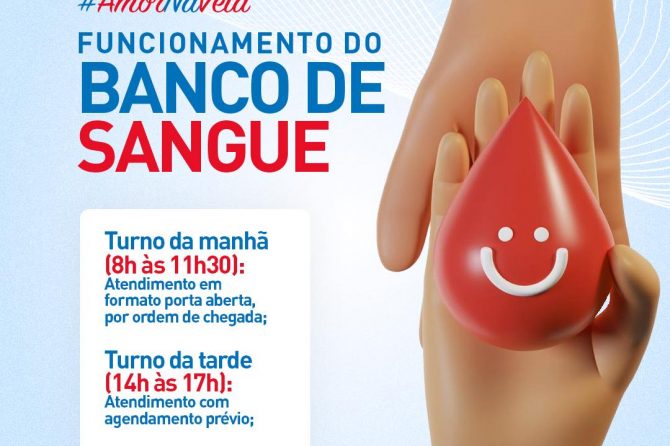 Novo funcionamento do Banco de Sangue