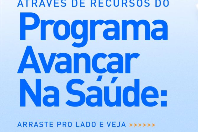 Itens adquiridos com recursos do Programa “Avançar na Saúde (Fase 3)”