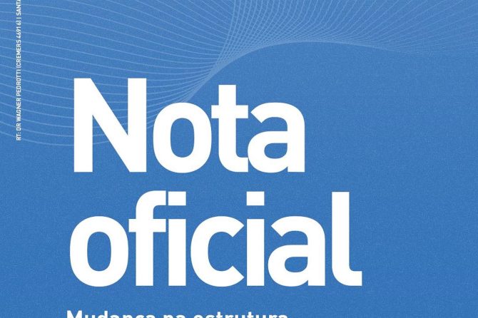 NOTA OFICIAL | Mudanças na estrutura organizacional